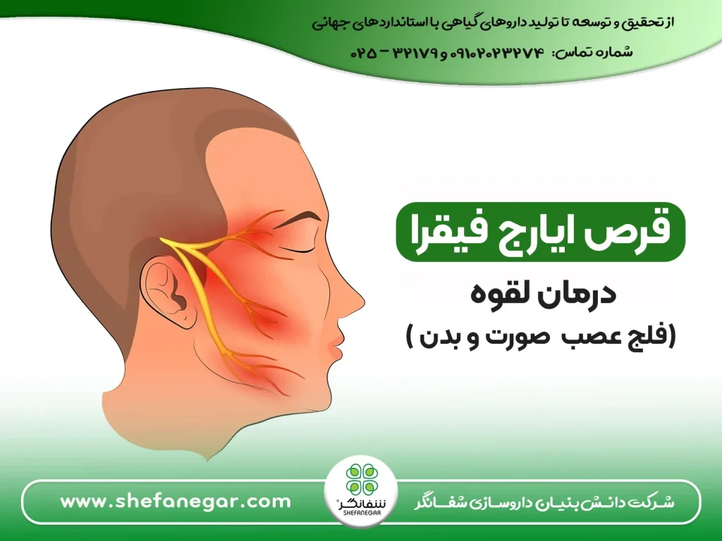 قرص-ایارج-فیقرا-درمان-لقوه درمان لقوه (فلج عصب صورت و بدن )
