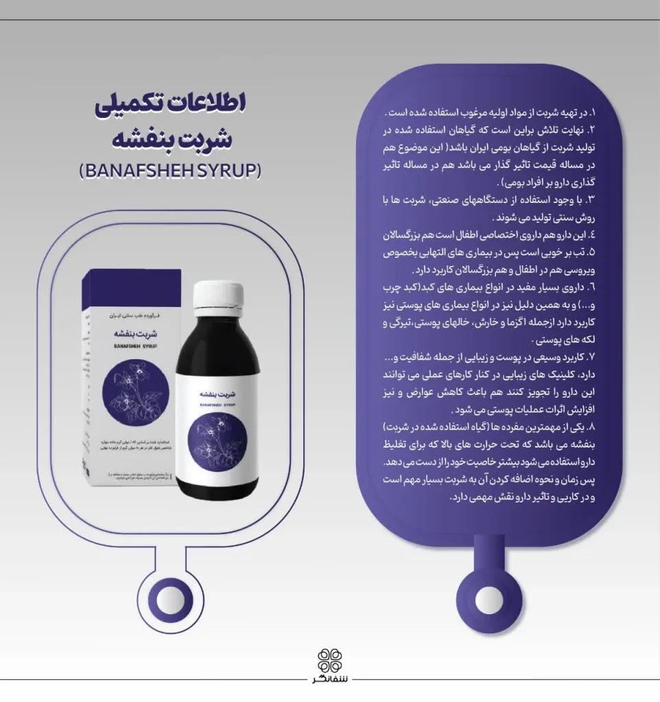 اطلاعات شربت بنفشه شفانگر